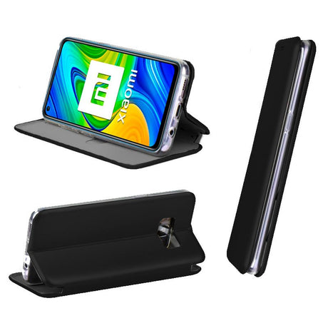 Capa Flip Xiaomi Redmi Note 9 Elegance Preto