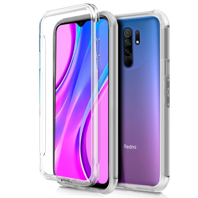 Capa silicone 3D Xiaomi Redmi 9 (frente e verso transparentes)