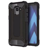 Capa Hybrid Armor Capa resistente e resistente para Samsung Galaxy A8 2018 A530 preta