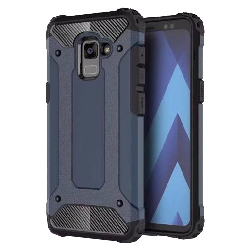 Capa Hybrid Armor Capa resistente e resistente para Samsung Galaxy A8 2018 A530 azul