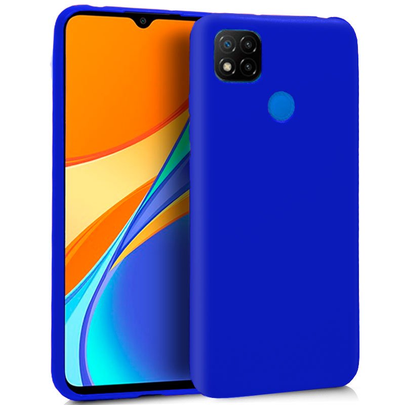 Capa para Xiaomi Redmi 9C  Silicone Azul