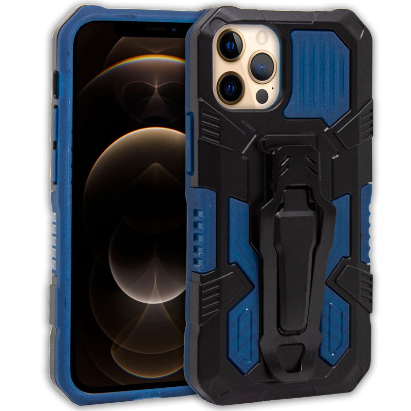 Capa iPhone 12 Pro Max  Clip Azul Marinho e Preto