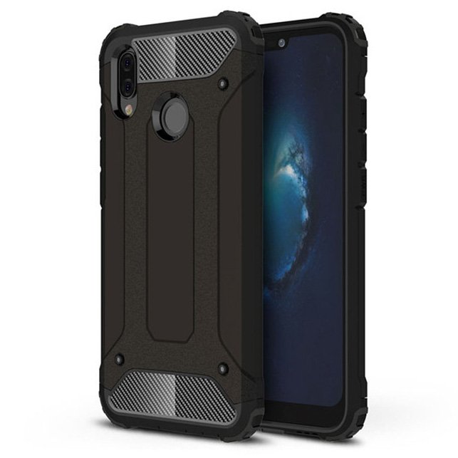 Capa Hybrid Armor Capa resistente e resistente para Huawei P20 Lite preta