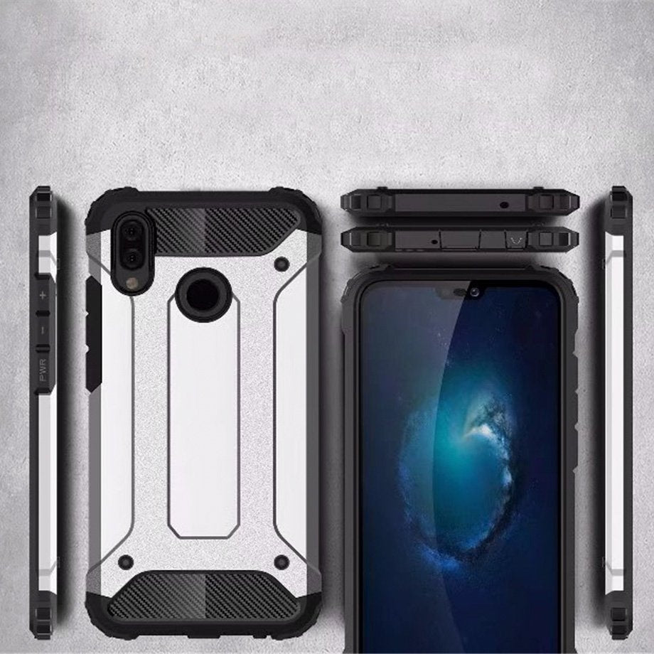 Capa Hybrid Armor Capa resistente e resistente para Huawei P20 Lite preta