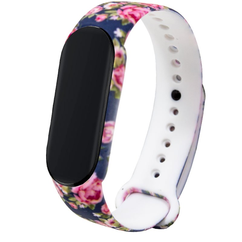 Bracelete Xiaomi Mi Band 5 Estampado Flores Mi Band 5