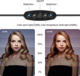 Anel de LED Duplo Ajustável com Comando Bluetooth - Ring light