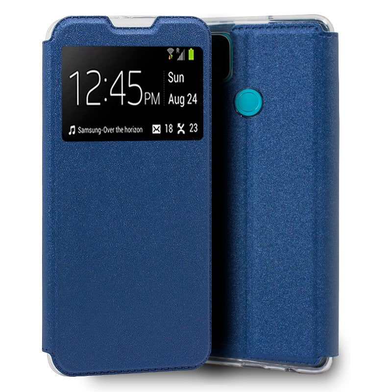 Capa Oppo A15  Flip Cover Azul