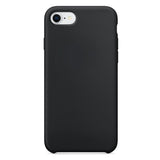 Capa de silicone com capa de borracha flexível macia para iPhone SE 2020  -  iPhone 8  -  iPhone 7 preto