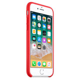 Capa de silicone com capa de borracha flexível macia para iPhone SE 2020  -  iPhone 8  -  iPhone 7 vermelho