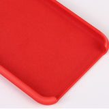 Capa de silicone com capa de borracha flexível macia para iPhone SE 2020  -  iPhone 8  -  iPhone 7 vermelho