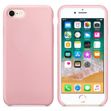 Capa de silicone com capa de borracha flexível macia para iPhone SE 2020  -  iPhone 8  -  iPhone 7 rosa