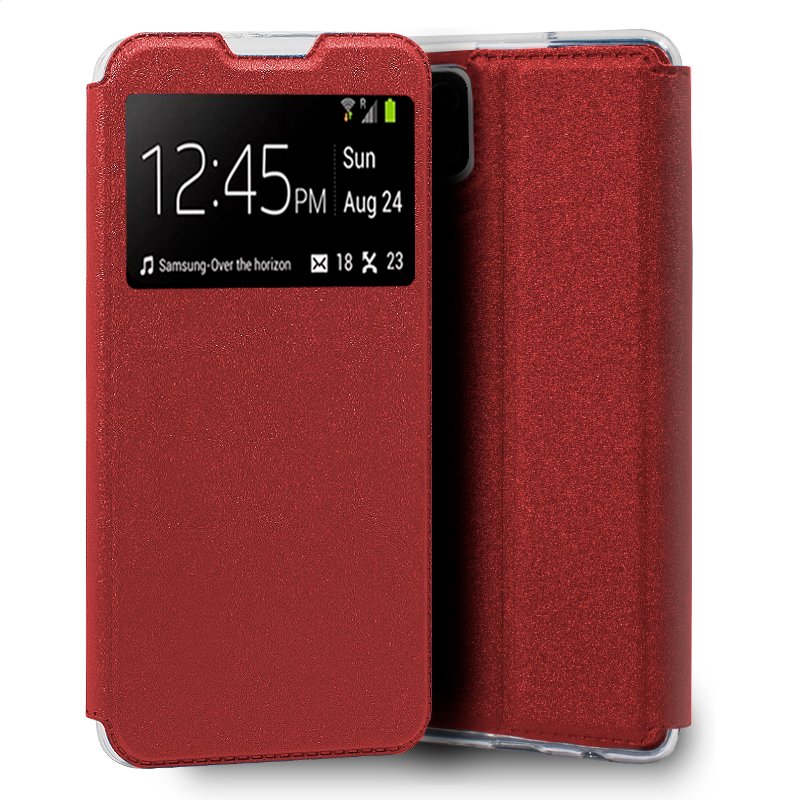 Capa Samsung Galaxy A12  Flip Cover Vermelho