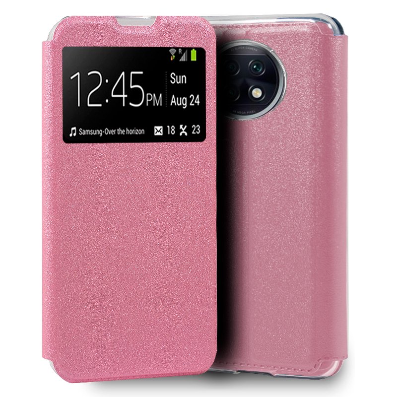 Capa para Xiaomi Redmi Note 9T  Flip Cover Rosa