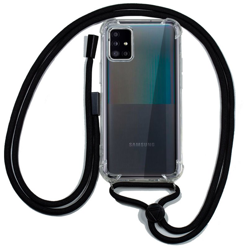 Capa para Samsung Galaxy A51 5G  Cordão Transparente