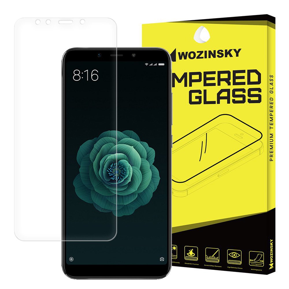 Protetor de tela de vidro temperado Wozinsky 9H para Xiaomi Mi A2  -  Mi 6X