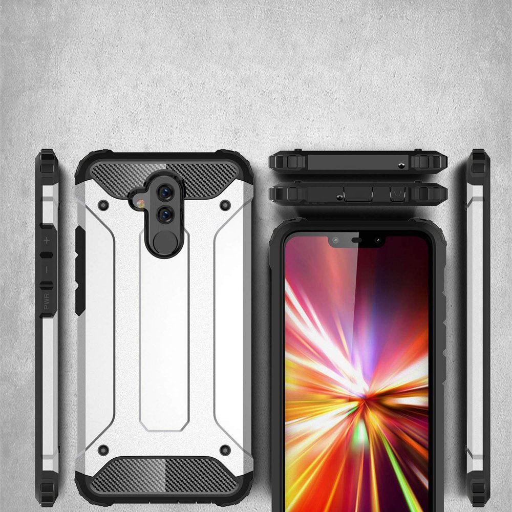 Capa Hybrid Armor Capa resistente para Huawei Mate 20 Lite preta