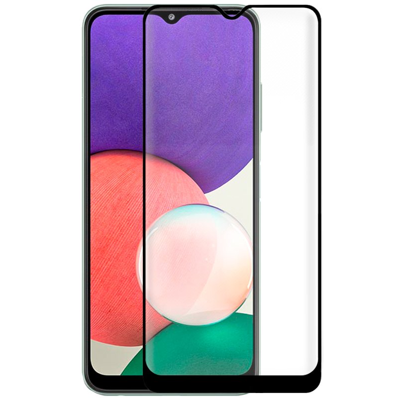 Accesorios Protetor de tela de vidro temperado para Samsung A226 Galaxy A22 5G (FULL 3D preto)