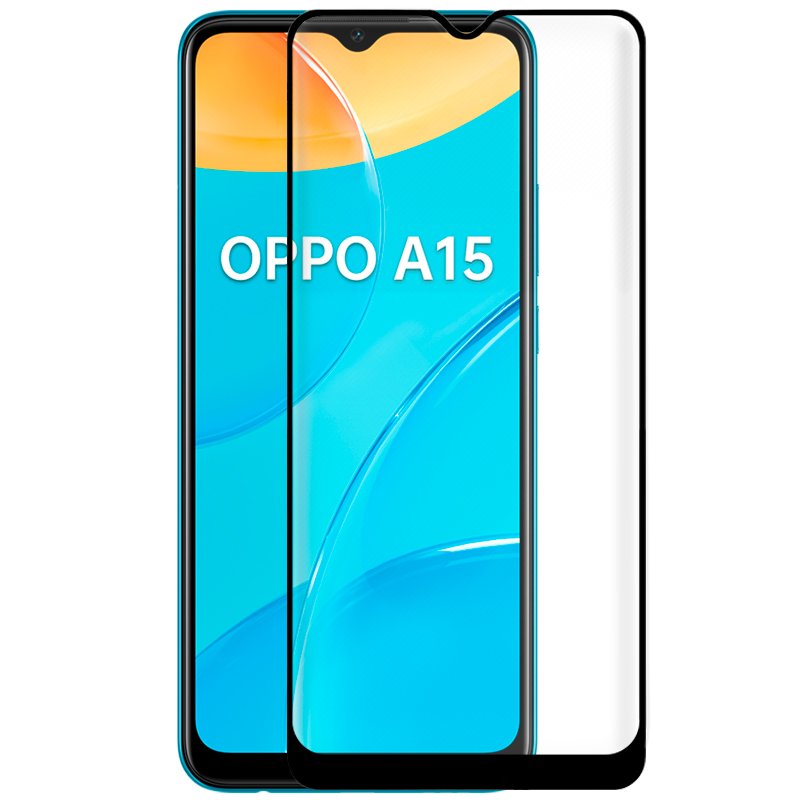 Película Temp. Oppo A15 / A15s (full 3D Preto)