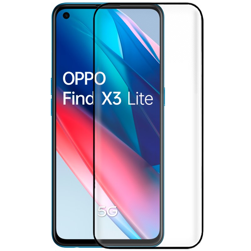 Película Vidro Temperado  Para Oppo Find X3 Lite (full 3d Preto) - Find X3 Lite - OKPT16344