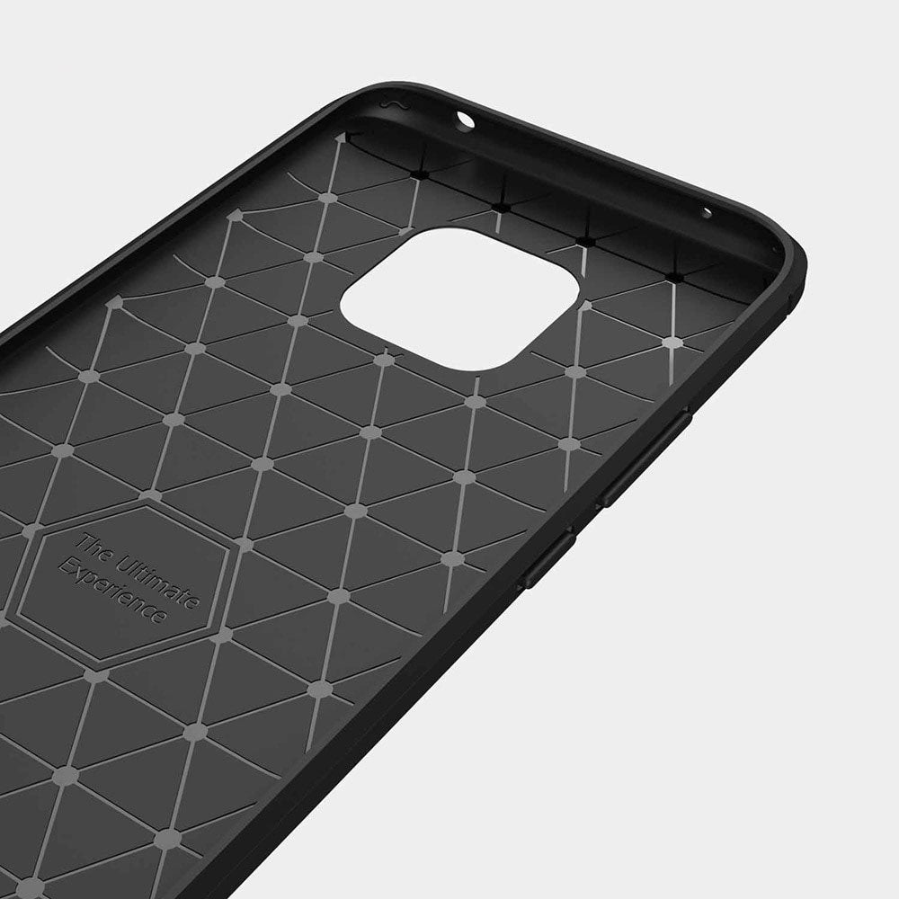 Capa carbono Capa flexível de TPU para Huawei Mate 20 Pro preta