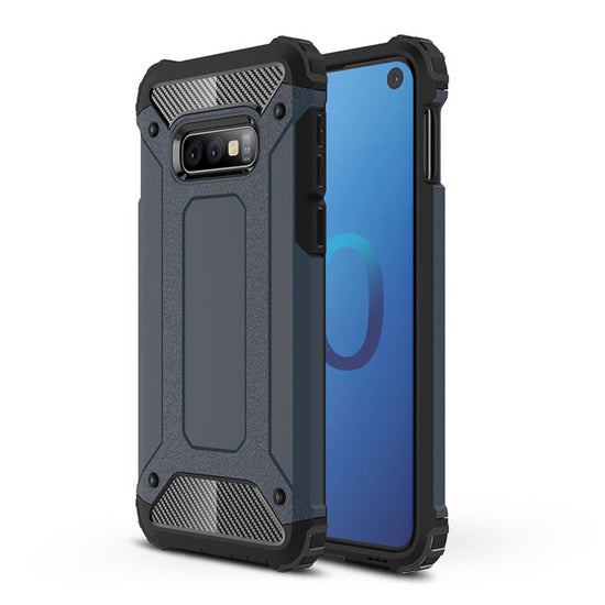 Capa Hybrid Armor Capa resistente e resistente para Samsung Galaxy S10e azul