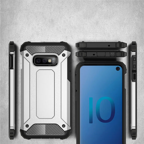 Capa Hybrid Armor Capa resistente e resistente para Samsung Galaxy S10e azul