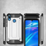 Capa Hybrid Armor Capa resistente e resistente para Huawei Y6 2019  -  Huawei Y6s 2019 preta