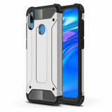 Capa Hybrid Armor Capa resistente e resistente para Huawei Y7 2019  -  Y7 Prime 2019 prata