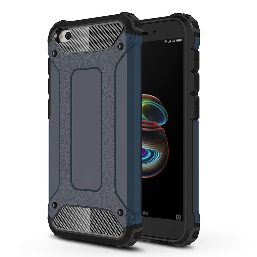 Capa Hybrid Armor Capa resistente e resistente para Xiaomi Redmi Go blue