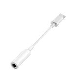 USB Tipo-C para adaptador mini fêmea de 35 mm branco