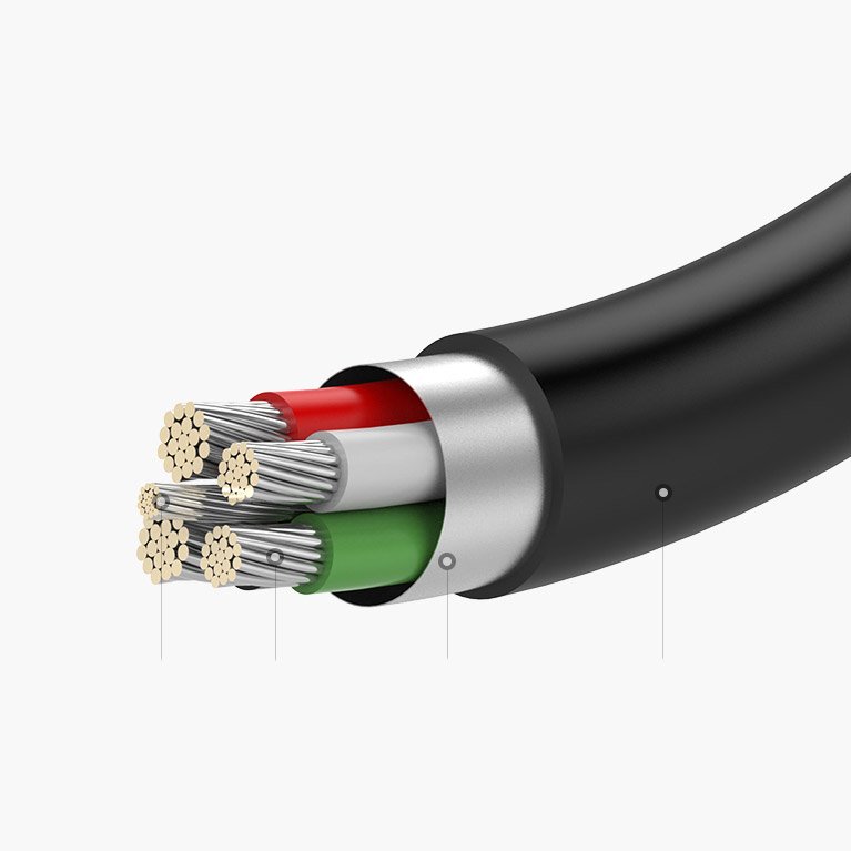 USB Tipo-C para adaptador mini fêmea de 35 mm branco