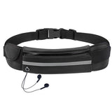 Ultimate Running Belt com porta-garrafa e saída para fone de ouvido preto