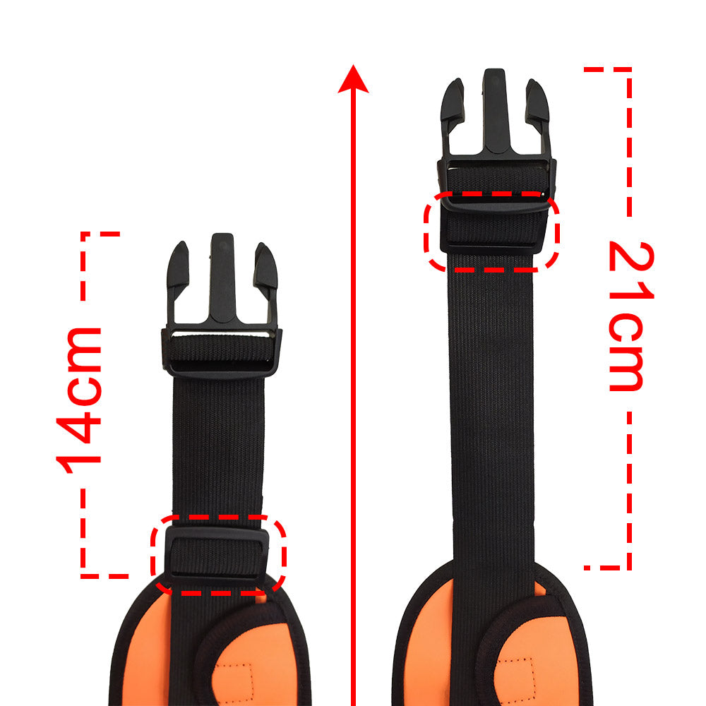 Ultimate Running Belt com porta-garrafa e saída para fone de ouvido laranja