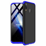 GKK 360 Capa de proteção frontal e traseira capa completa para Samsung Galaxy A40 preto-azul