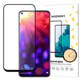 Protetor de tela super resistente de vidro temperado Wozinsky totalmente coberto com moldura compatível para Huawei Honor 20 Pro  -  Honor 20  -  Huawei Nova 5T preto