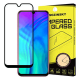 Protetor de tela super resistente de vidro temperado Wozinsky totalmente coberto com moldura compatível para Huawei Honor 20 Lite preto