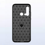 Capa carbono Capa flexível de TPU para Huawei P20 Lite 2019  -  Huawei Nova 5i preta