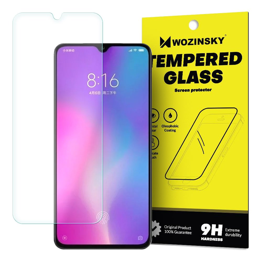 Protetor de tela de vidro temperado Wozinsky 9H para Xiaomi Mi 9 Lite  -  Mi CC9