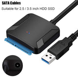 Adaptador USB 3.0 para SATA 2.5 - 3.5 HD – Multi4you®