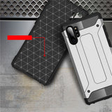 Capa Hybrid Armor Capa resistente e resistente para Samsung Galaxy Note 10 Plus preta