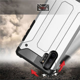 Capa Hybrid Armor Capa resistente e resistente para Samsung Galaxy Note 10 Plus preta