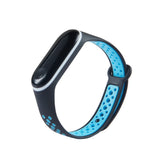 Correia de banda de reposição para Xiaomi Mi Band 4  -  Mi Band 3 Dots preto-azul