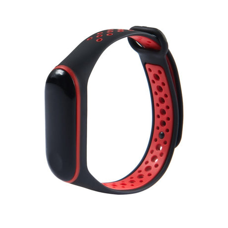 Correia de banda de substituição para Xiaomi Mi Band 4  -  Mi Band 3 Dots preto-vermelho