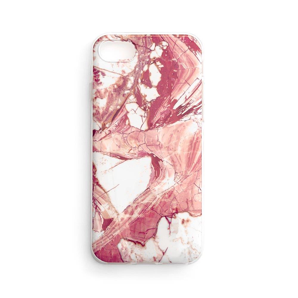 Capa de capa Wozinsky Marble TPU para Xiaomi Redmi Note 8 Pro rosa