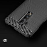 Estojo de carbono Estojo flexível de TPU para OnePlus 7T Pro preto