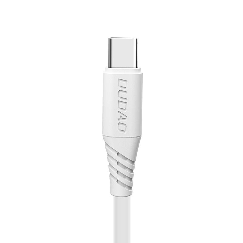 Cabo de dados de carregamento Dudao USB  -  USB Tipo-C 5A 1m branco (L2T 1m branco)