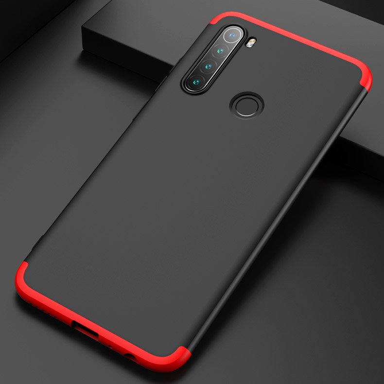 Capa de proteção GKK 360 frontal e traseira capa completa do corpo Xiaomi Redmi Note 8T preto