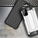 Capa Hybrid Armor Capa resistente e resistente para Samsung Galaxy S20 Plus preta