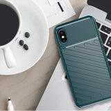 Capa Thunder capa flexível resistente resistente em TPU para iPhone XS  -  iPhone X preta