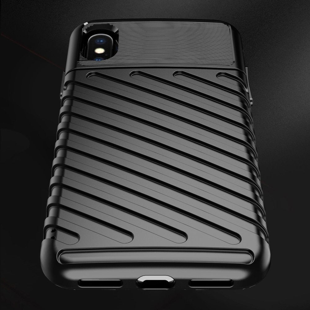 Capa Thunder capa flexível resistente resistente em TPU para iPhone XS  -  iPhone X preta